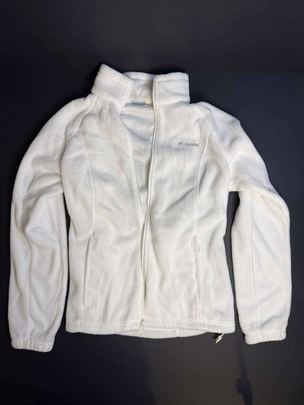 Columbia Women's Cream Full-Zip Teddy Fleece Jacket